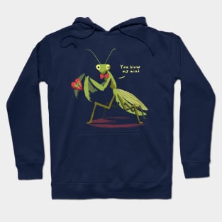 You blow my mind - Funny Valentine Praying Mantis - Cute Insect Hoodie